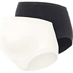 MAMALICIOUS MAMA.LICIOUS Women's MLHEAL Cotton Panties 2-P A.NOOS Knickers, Black/Pack: White, L/XL MAMALICIOUS MAMA.LICIOUS Women's MLHEAL Cotton Panties 2-P A.NOOS Knickers, Black/Pack: White, L/XL