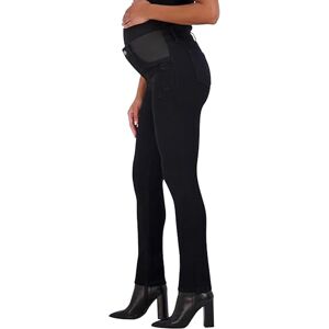 Savi Parker Women's Maternity Jeans Under The Belly – Comfy Stretch Straight Leg Distressed Maternity Jeans 29" Inseam, Black, Large Savi Parker Women's Maternity Jeans Under The Belly – Comfy Stretch Straight Leg Distressed Maternity Jeans 29" Inseam, Black, Large