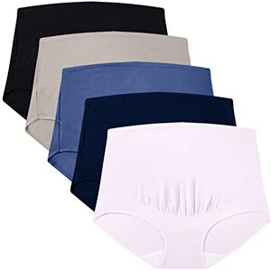 Mama Cotton Women's Over The Bump Maternity Panties High Waist Full Coverage Pregnancy Underwear (Multicolor C 5 Pack, Size-M) Mama Cotton Women's Over The Bump Maternity Panties High Waist Full Coverage Pregnancy Underwear (Multicolor C 5 Pack, Size-M)