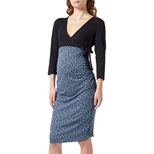 Noppies Maternity Women's Dress Olney Nursing 3/4 Sleeve Allover Print, Black-P090, XS Noppies Maternity Women's Dress Olney Nursing 3/4 Sleeve Allover Print, Black-P090, XS