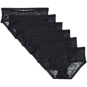 Amazon Essentials Women's Maternity Under Bump All-over Stretch Lace Brief, Pack of 6, Black, XXL Amazon Essentials Women's Maternity Under Bump All-over Stretch Lace Brief, Pack of 6, Black, XXL