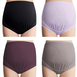 Mama Cotton Women's Over The Bump Maternity Panties High Waist Full Coverage Pregnancy Underwear (Color-MulticolorE 4 Pack, Size-XL) Mama Cotton Women's Over The Bump Maternity Panties High Waist Full Coverage Pregnancy Underwear (Color-MulticolorE 4 Pack, Size-XL)