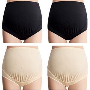 Mama Cotton Women's Over The Bump Maternity Panties High Waist Full Coverage Pregnancy Underwear (Color-MulticolorB 4 Pack, Size-S) Mama Cotton Women's Over The Bump Maternity Panties High Waist Full Coverage Pregnancy Underwear (Color-MulticolorB 4 Pack, Size-S)