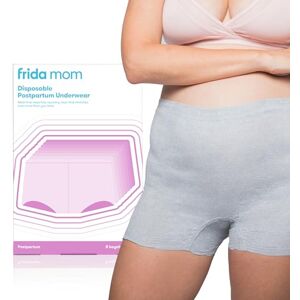 Frida Mom Postpartum Disposable Knickers Microfibre Boyshort Cut Knickers with Super Soft, Stretchy and Breathable Fabric Size Regular, 8ct Frida Mom Postpartum Disposable Knickers Microfibre Boyshort Cut Knickers with Super Soft, Stretchy and Breathable Fabric Size Regular, 8ct