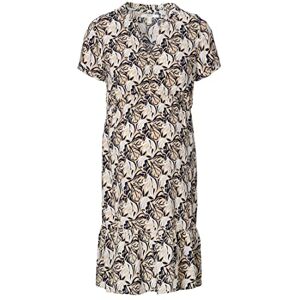 Esprit Maternity ESPRIT Women's Dress Woven Nursing Short Sleeve Allover Print, Gunmetal-15, S Esprit Maternity ESPRIT Women's Dress Woven Nursing Short Sleeve Allover Print, Gunmetal-15, S