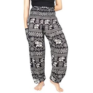 Lofbaz Harem Pants for Women Yoga Boho Hippie Clothing Palazzo Bohemian Beach Trousers Maternity Pajama Indian Gypsy Travel Clothes Elephant Stamp Black 4XL Plus Lofbaz Harem Pants for Women Yoga Boho Hippie Clothing Palazzo Bohemian Beach Trousers Maternity Pajama Indian Gypsy Travel Clothes Elephant Stamp Black 4XL Plus