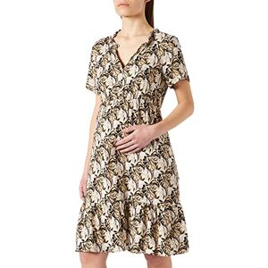 Esprit Maternity ESPRIT Women's Dress Woven Nursing Short Sleeve Allover Print, Gunmetal-15, S Esprit Maternity ESPRIT Women's Dress Woven Nursing Short Sleeve Allover Print, Gunmetal-15, S