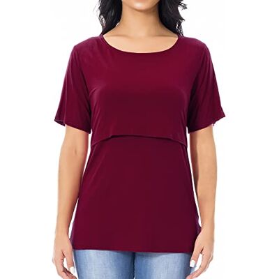 Smallshow Nursing Tops Women’s Maternity Short Sleeve Shirts Maternity Breastfeeding Clothes Smallshow Nursing Tops Women’s Maternity Short Sleeve Shirts Maternity Breastfeeding Clothes