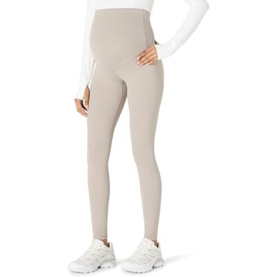 Amazon Essentials Women's Maternity Leggings, Active FormFlex Buttery Soft Over The Belly Full Length Yoga Workout Pregnancy Pants, Taupe, L Amazon Essentials Women's Maternity Leggings, Active FormFlex Buttery Soft Over The Belly Full Length Yoga Workout Pregnancy Pants, Taupe, L