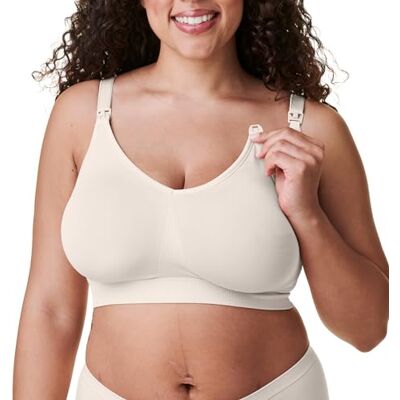 Bravado Designs Sustainable Nursing Bra Body Silk Seamless Antique White M Bravado Designs Sustainable Nursing Bra Body Silk Seamless Antique White M