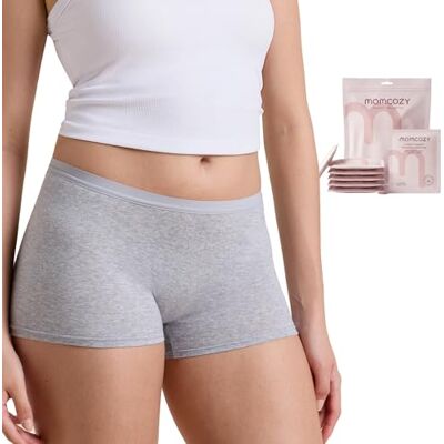 momcozy 7 Pcs 100% Cotton Postpartum Disposable Underwear Breathable Mid-High Waist Knickers with Wide Gusset, C-Section Recovery Essentials momcozy 7 Pcs 100% Cotton Postpartum Disposable Underwear Breathable Mid-High Waist Knickers with Wide Gusset, C-Section Recovery Essentials