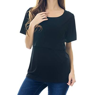 Smallshow Nursing Tops Women’s Maternity Short Sleeve Shirts Maternity Breastfeeding Clothes Smallshow Nursing Tops Women’s Maternity Short Sleeve Shirts Maternity Breastfeeding Clothes