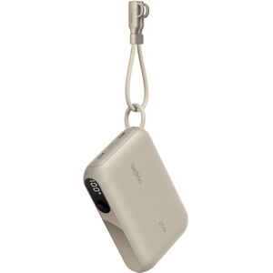 Belkin Portable Charger, USB-C Power Bank 10K 10,000mAh w/ 2 USB-C Ports, Slim, Display Shows Battery Level, 20W for iPhone 16, 15 Series, Samsung Galaxy S25, S24, Pixel 9, iPad, & More Sand Belkin Portable Charger, USB-C Power Bank 10K 10,000mAh w/ 2 USB-C Ports, Slim, Display Shows Battery Level, 20W for iPhone 16, 15 Series, Samsung Galaxy S25, S24, Pixel 9, iPad, & More Sand
