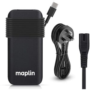 Maplin 112W 100W USB C Laptop Charger Power Supply with USB-A Fast Charge Port & 3.35m Cable 5V 2.4A for MacBook Pro/Air, Dell, Lenovo Thinkpad, Chromebook, HP, Acer, Asus, Samsung, Google, Phones Maplin 112W 100W USB C Laptop Charger Power Supply with USB-A Fast Charge Port & 3.35m Cable 5V 2.4A for MacBook Pro/Air, Dell, Lenovo Thinkpad, Chromebook, HP, Acer, Asus, Samsung, Google, Phones