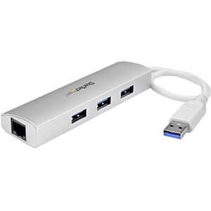 StarTech .com 3-Port USB Hub with Ethernet, 3x USB-A Ports, Gigabit Ethernet, USB 3.2 5Gbps, Bus-Powered, Portable Laptop Hub StarTech .com 3-Port USB Hub with Ethernet, 3x USB-A Ports, Gigabit Ethernet, USB 3.2 5Gbps, Bus-Powered, Portable Laptop Hub