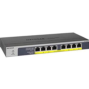 Netgear 8 Port PoE Switch (GS108PP) 8 Port Gigabit Ethernet Switch with 8 x PoE+ 123W, Desktop, Wall Mount or Rackmount, and Limited Lifetime Protection Netgear 8 Port PoE Switch (GS108PP) 8 Port Gigabit Ethernet Switch with 8 x PoE+ 123W, Desktop, Wall Mount or Rackmount, and Limited Lifetime Protection