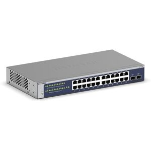 Netgear 24-Port Gigabit Ethernet Smart Switch (GS724T) Managed, Optional 1 Year Insight Cloud Management, with 2 x 1G SFP, Desktop or Rackmount, and Limited Lifetime Protection Netgear 24-Port Gigabit Ethernet Smart Switch (GS724T) Managed, Optional 1 Year Insight Cloud Management, with 2 x 1G SFP, Desktop or Rackmount, and Limited Lifetime Protection