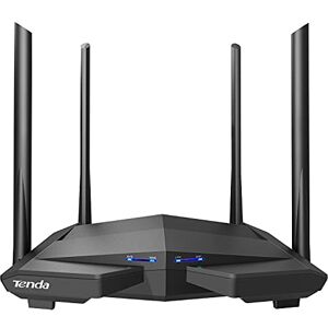 Tenda AC10U AC1200 Dual Band Gigabit Wireless Cable Router, a USB 2.0 Port, MU-MIMO, 4 Gigabit LAN Ports, 867Mbps/5 GHz+ 300Mbps /2.4GHz, Support VPN Server, WiFi Schedule, Power-saving