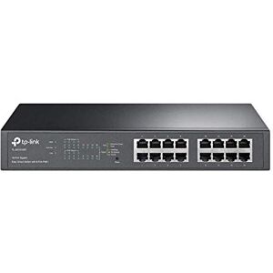 TP-LINK TL-SG1016PE 16-Port Gigabit Ethernet Splitter PoE Switch, 8 802.3af/at PoE+ Ports up to 30 W for each PoE Port and 150 W for all PoE Ports, Metal Casing Network Swtich, IGMP Snooping, VLAN TP-LINK TL-SG1016PE 16-Port Gigabit Ethernet Splitter PoE Switch, 8 802.3af/at PoE+ Ports up to 30 W for each PoE Port and 150 W for all PoE Ports, Metal Casing Network Swtich, IGMP Snooping, VLAN