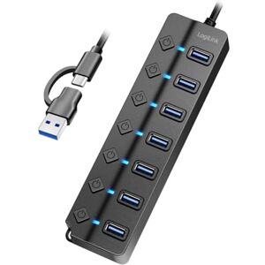 Logilink UA0420 USB 3.2 Gen1 Hub with 7 Ports and On/Off Switch (per Port) Logilink UA0420 USB 3.2 Gen1 Hub with 7 Ports and On/Off Switch (per Port)