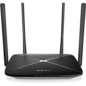 Mercusys AC12G Wifi Router, Dual Band 1200Mbps(300 Mbit/s 2,4GHz + 867Mbit/s 5GHz) Wireless Cable Router Easy Parental Controls ＆ Access Control 3 x 10/100/1000Mbit/s Gigabit LAN Ports, by TP-Link