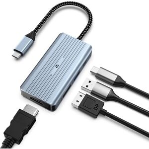 BIGBIG WON Multiport Adapter USB C for Many Other C Devices, USB C Hub HDMI with 4 Port Docking Station, 8K @ 30Hz HDMI, 8K @ 30Hz DP, 100W PD BIGBIG WON Multiport Adapter USB C for Many Other C Devices, USB C Hub HDMI with 4 Port Docking Station, 8K @ 30Hz HDMI, 8K @ 30Hz DP, 100W PD