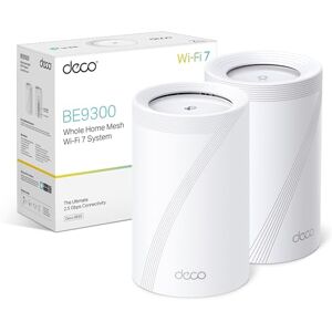 TP-LINK Deco BE65(2-pack) BE9300 Mesh WiFi 7, Tri-Band Seamless AI Roaming, Mesh System with MLO,2,5 Gbps Ports, 4K-QAM, VPN Encryption,APP Control, Google Home, Alexa, HomeShield TP-LINK Deco BE65(2-pack) BE9300 Mesh WiFi 7, Tri-Band Seamless AI Roaming, Mesh System with MLO,2,5 Gbps Ports, 4K-QAM, VPN Encryption,APP Control, Google Home, Alexa, HomeShield