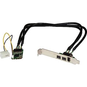 StarTech .com 3 Port 2b 1a 1394 Mini PCI Express FireWire Card Adapter FireWire adapter PCIe Mini Card FireWire 800 2 ports + 1 x FireWire (MPEX1394B3) StarTech .com 3 Port 2b 1a 1394 Mini PCI Express FireWire Card Adapter FireWire adapter PCIe Mini Card FireWire 800 2 ports + 1 x FireWire (MPEX1394B3)