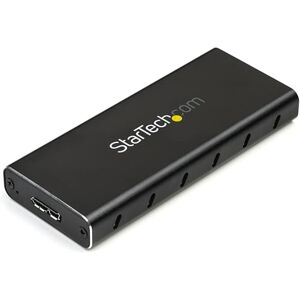 StarTech .com M.2 SSD Enclosure for M.2 SATA SSDs USB 3.1 (10Gbps) with USB-C Cable External Enclosure for USB-C Host Aluminum (SM21BMU31C3) StarTech .com M.2 SSD Enclosure for M.2 SATA SSDs USB 3.1 (10Gbps) with USB-C Cable External Enclosure for USB-C Host Aluminum (SM21BMU31C3)
