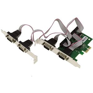 KALEA-INFORMATIQUE 4 Port Serial RS232 PCI Express PCIe Controller Card with AX99100 ASIX Chipset. With LOW and HIGH PROFILE brackets. KALEA-INFORMATIQUE 4 Port Serial RS232 PCI Express PCIe Controller Card with AX99100 ASIX Chipset. With LOW and HIGH PROFILE brackets.