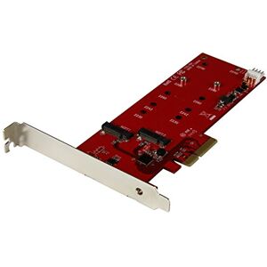 StarTech .com 2x M.2 SATA SSD Controller Card PCIe PCI Express M.2 SATA III Controller NGFF Card Adapter (PEX2M2) StarTech .com 2x M.2 SATA SSD Controller Card PCIe PCI Express M.2 SATA III Controller NGFF Card Adapter (PEX2M2)