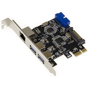 KALEA-INFORMATIQUE PCIe to Lan GIGABIT ethernet and USB 3.0 controller card (2 external ports and 2 internal ports on 19-pin USB3 connector) KALEA-INFORMATIQUE PCIe to Lan GIGABIT ethernet and USB 3.0 controller card (2 external ports and 2 internal ports on 19-pin USB3 connector)