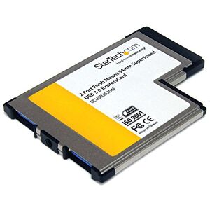 StarTech .com 2 Port Flush Mount ExpressCard 54mm SuperSpeed USB 3.0 Card Adapter with UASP Dual Port Laptop ExpressCard USB 3 Controller (ECUSB3S254F) StarTech .com 2 Port Flush Mount ExpressCard 54mm SuperSpeed USB 3.0 Card Adapter with UASP Dual Port Laptop ExpressCard USB 3 Controller (ECUSB3S254F)