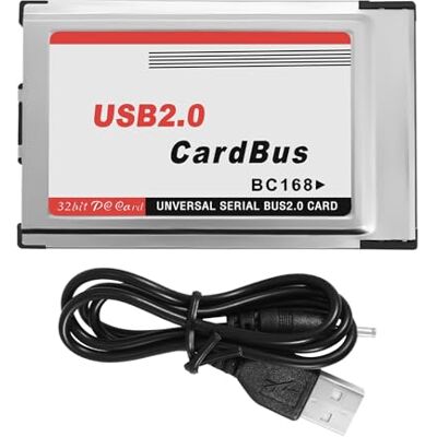 Micvtve PCMCIA to USB 2.0 CardBus Dual 2 Port 480M Card Adapter for Laptop PC Computer Micvtve PCMCIA to USB 2.0 CardBus Dual 2 Port 480M Card Adapter for Laptop PC Computer