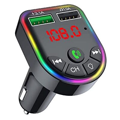 Qumox F5 Car Bluetooth 5.0 MP3 Player FM Transmitter Handsfree Audio Receiver Dual USB Fast Charger Support TF Card/U Disk Qumox F5 Car Bluetooth 5.0 MP3 Player FM Transmitter Handsfree Audio Receiver Dual USB Fast Charger Support TF Card/U Disk
