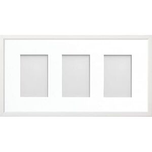 Frame Company Drayton Multi Aperture Photo Frame, White, 20x10 for 6x4 inch (x3) Frame Company Drayton Multi Aperture Photo Frame, White, 20x10 for 6x4 inch (x3)