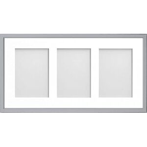 Frame Company Drayton Multi Aperture Photo Frame, Grey, 20x10 for 7x5 inch (x3) Frame Company Drayton Multi Aperture Photo Frame, Grey, 20x10 for 7x5 inch (x3)