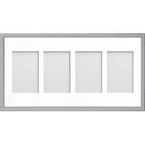 Frame Company Drayton Multi Aperture Photo Frame, Grey, 20x10 for 6x4 inch (x4) Frame Company Drayton Multi Aperture Photo Frame, Grey, 20x10 for 6x4 inch (x4)