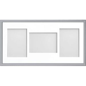Frame Company Drayton Multi Aperture Photo Frame, Grey, 20x10 for 7x5 inch (x3 PLP) Frame Company Drayton Multi Aperture Photo Frame, Grey, 20x10 for 7x5 inch (x3 PLP)