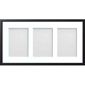 Frame Company Drayton Multi Aperture Photo Frame, Black, 20x10 for 7x5 inch (x3) Frame Company Drayton Multi Aperture Photo Frame, Black, 20x10 for 7x5 inch (x3)