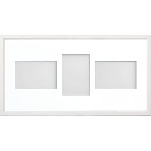 Frame Company Drayton Multi Aperture Photo Frame, White, 20x10 for 6x4 inch (x3 LPL) Frame Company Drayton Multi Aperture Photo Frame, White, 20x10 for 6x4 inch (x3 LPL)