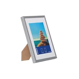 MAUL Aluminium Picture Frame Portrait or Landscape Format Standing Removable Frame Plastic Glass Photo Frame 13 x 18 cm Silver MAUL Aluminium Picture Frame Portrait or Landscape Format Standing Removable Frame Plastic Glass Photo Frame 13 x 18 cm Silver