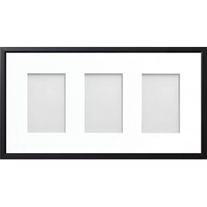 Frame Company Drayton Multi Aperture Photo Frame, Black, 20x10 for 6x4 inch (x3) Frame Company Drayton Multi Aperture Photo Frame, Black, 20x10 for 6x4 inch (x3)