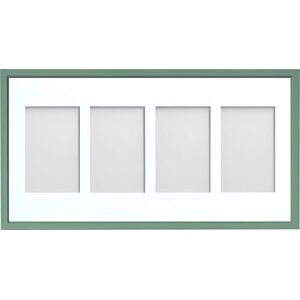 Frame Company Drayton Multi Aperture Photo Frame, Green, 20x10 for 6x4 inch (x4) Frame Company Drayton Multi Aperture Photo Frame, Green, 20x10 for 6x4 inch (x4)