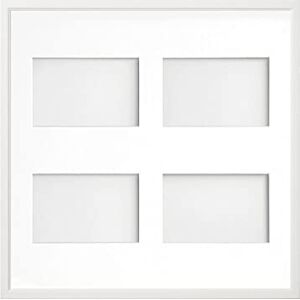 Frame Company Drayton Multi Aperture Photo Frame, White, 40x40cm for 6x4 inch (x4) Frame Company Drayton Multi Aperture Photo Frame, White, 40x40cm for 6x4 inch (x4)