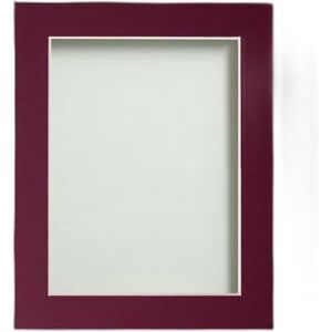 Frame Company Watson Matte Black Picture Photo Frame fitted with Perspex, 14x11 inch with Plum Mount for image size 12x8 inch Frame Company Watson Matte Black Picture Photo Frame fitted with Perspex, 14x11 inch with Plum Mount for image size 12x8 inch