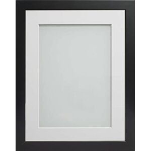 Frame Company Connolly Range Black Wooden Picture Photo Frame with White Mount, 16x12 for pic size 13x9 *Choice of Sizes* Fitted with Real Glass Frame Company Connolly Range Black Wooden Picture Photo Frame with White Mount, 16x12 for pic size 13x9 *Choice of Sizes* Fitted with Real Glass