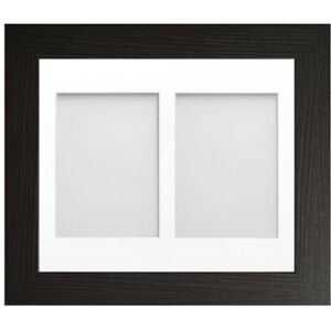 Frame Company Watson Multi Aperture Range Black Photo Picture Frame, 12x10 for 7x5 (x2) *Choice of Sizes* Fitted with Real Glass Frame Company Watson Multi Aperture Range Black Photo Picture Frame, 12x10 for 7x5 (x2) *Choice of Sizes* Fitted with Real Glass