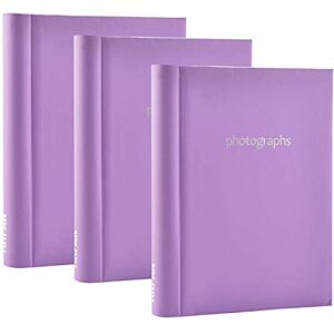 ARPAN 3 x Self Adhesive Large Photo Albums – 60 Sheets 120 Sides, Spiral Binder Photo Albums Self Adhesive, Large Self Adhesive Photo Album for Memories & Keepsakes – Purple ARPAN 3 x Self Adhesive Large Photo Albums – 60 Sheets 120 Sides, Spiral Binder Photo Albums Self Adhesive, Large Self Adhesive Photo Album for Memories & Keepsakes – Purple