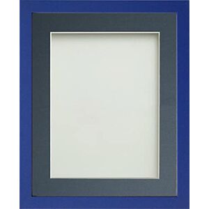 Frame Company Jellybean Range Royal Blue Wooden 16x12 inch Picture Photo Frame with Blue Mount for Image 12x10 inch * Choice of Colours & Sizes* Fitted with Perspex Frame Company Jellybean Range Royal Blue Wooden 16x12 inch Picture Photo Frame with Blue Mount for Image 12x10 inch * Choice of Colours & Sizes* Fitted with Perspex